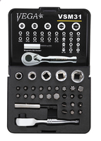 31pc Bit and Socket Set w/ Ratchet